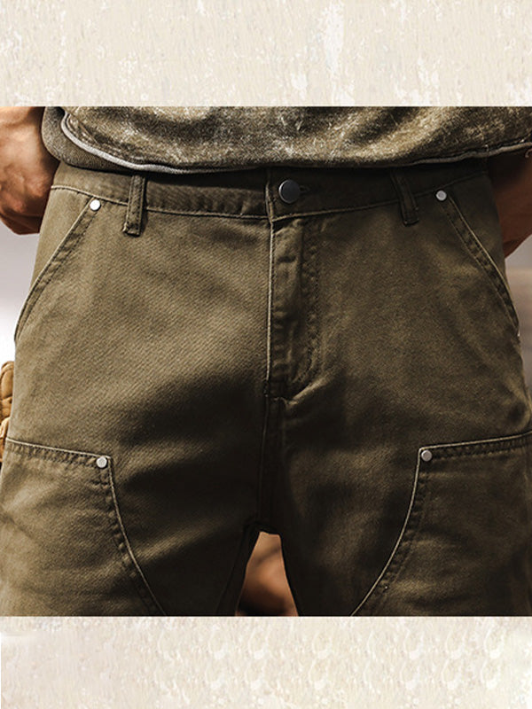 Pantalon utilitaire robuste pour homme, coupe droite