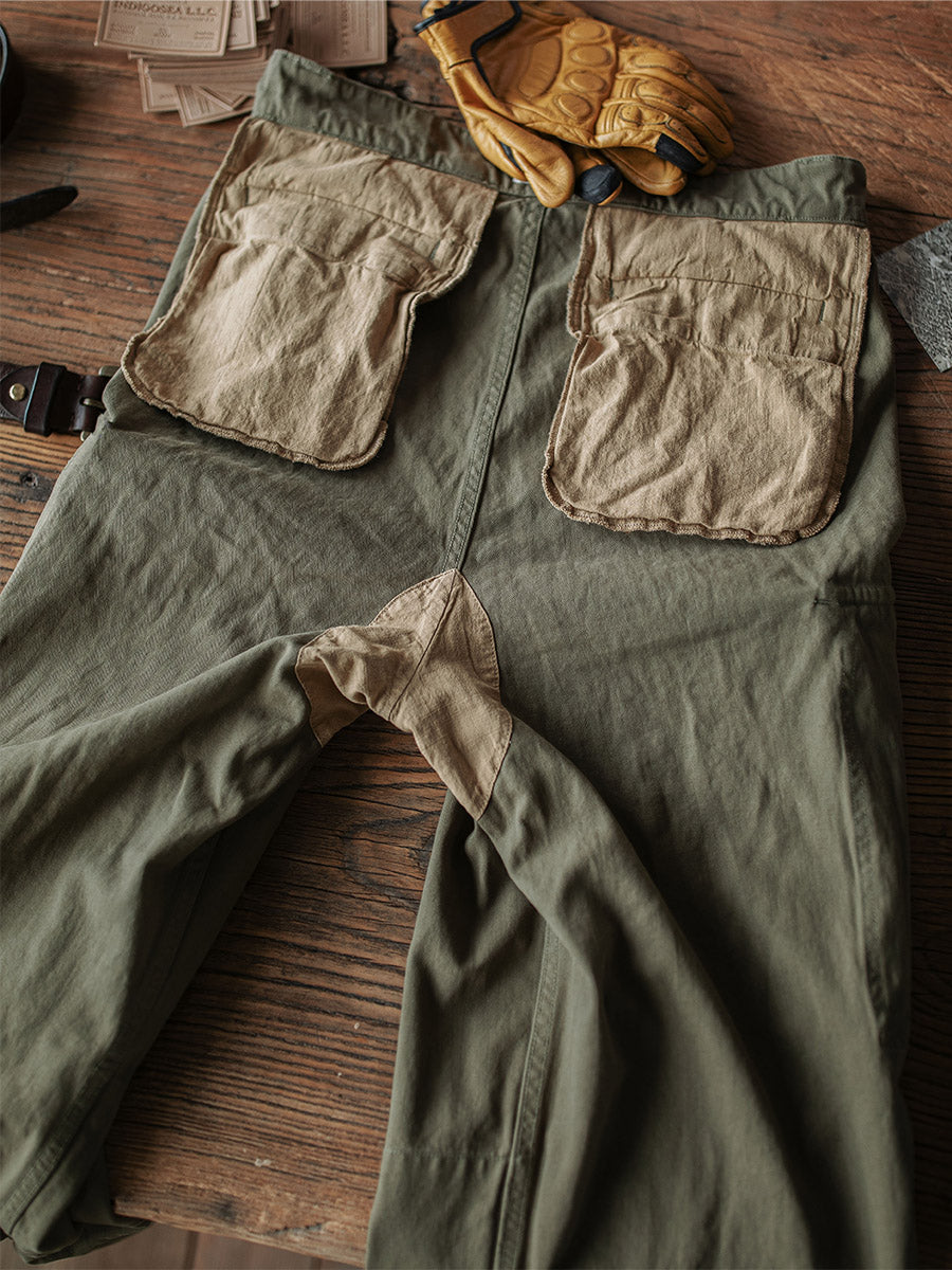 Pantalon en sergé à chevrons M-47 de l'armée française, reproduction
