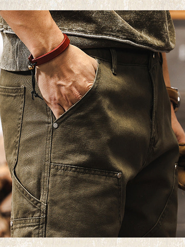 Pantalon utilitaire robuste pour homme, coupe droite