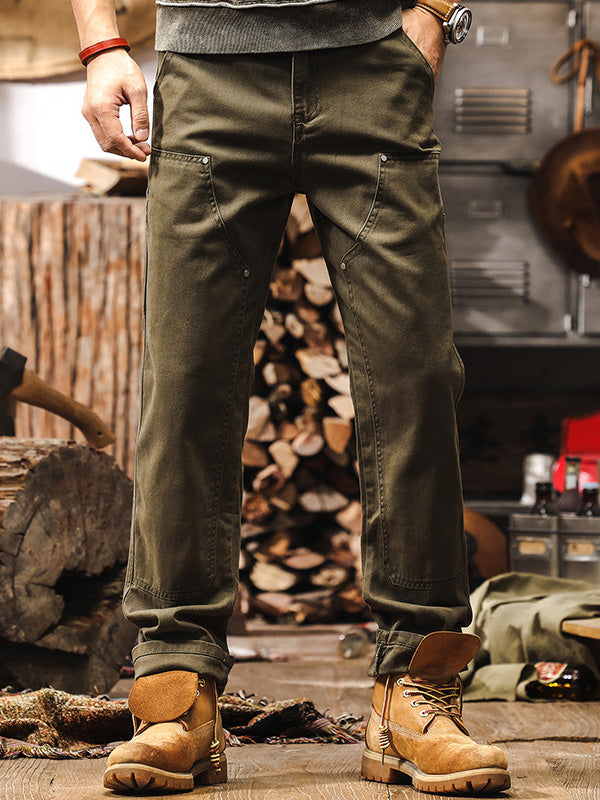 Pantalon utilitaire robuste pour homme, coupe droite