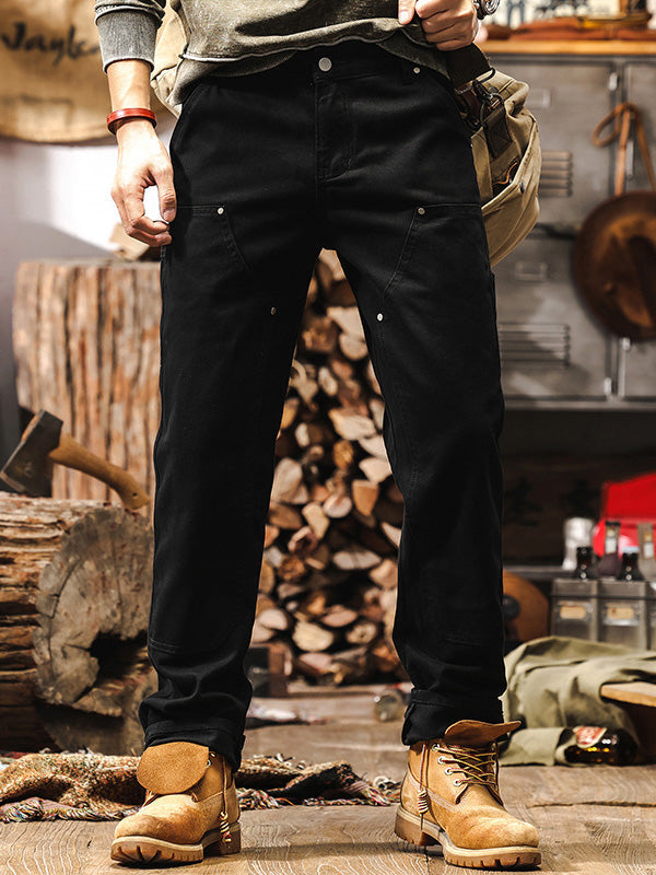 Pantalon utilitaire robuste pour homme, coupe droite