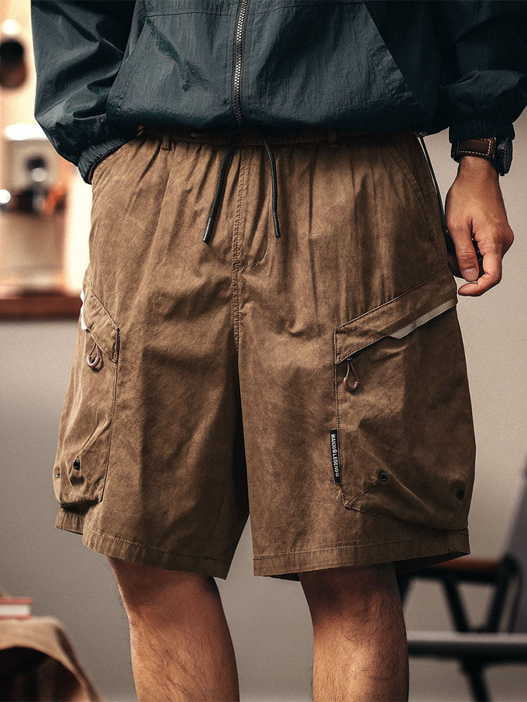 Short cargo décontracté pour homme, idéal pour la randonnée et les activités de plein air