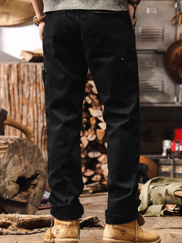 Pantalon utilitaire robuste pour homme, coupe droite