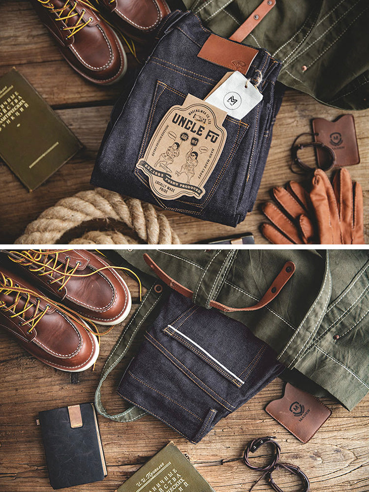Jean brut style rétro américain pour homme