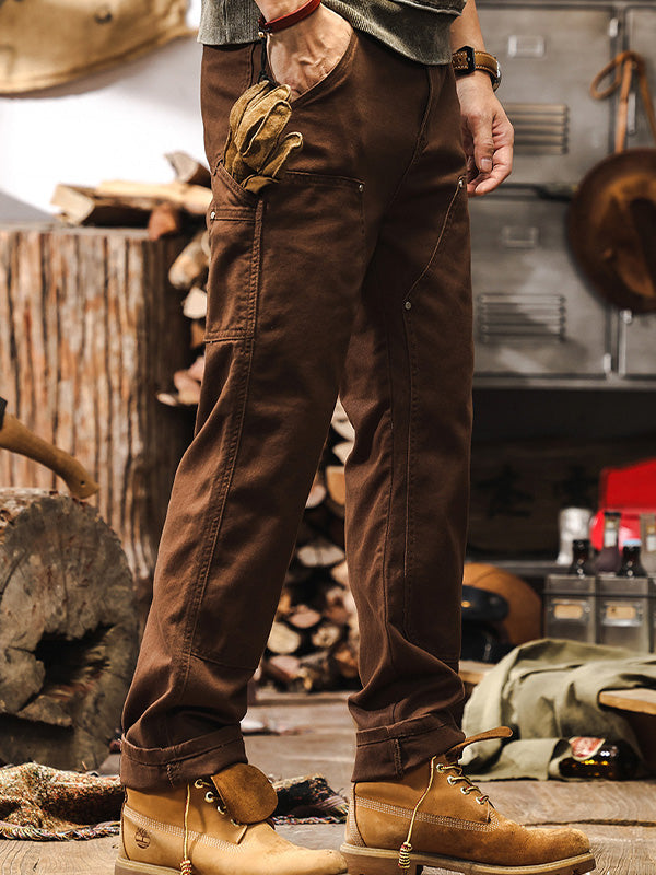 Pantalon utilitaire robuste pour homme, coupe droite