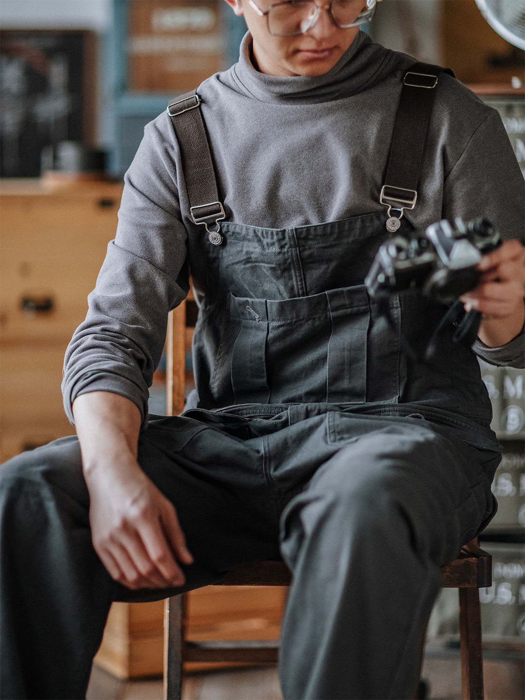 Latzhose Crafter mit Pattentaschen für Herren