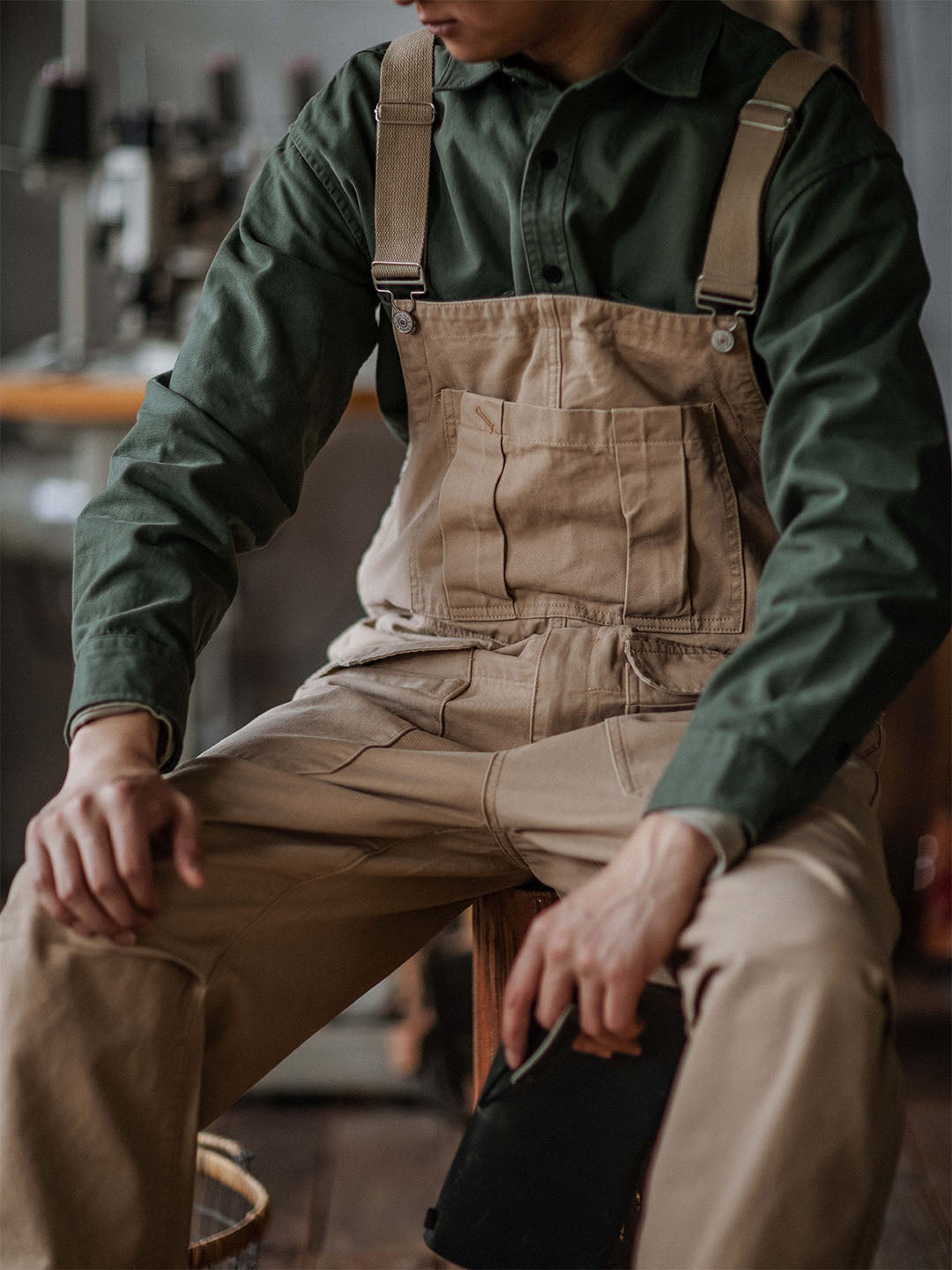 Latzhose Crafter mit Pattentaschen für Herren