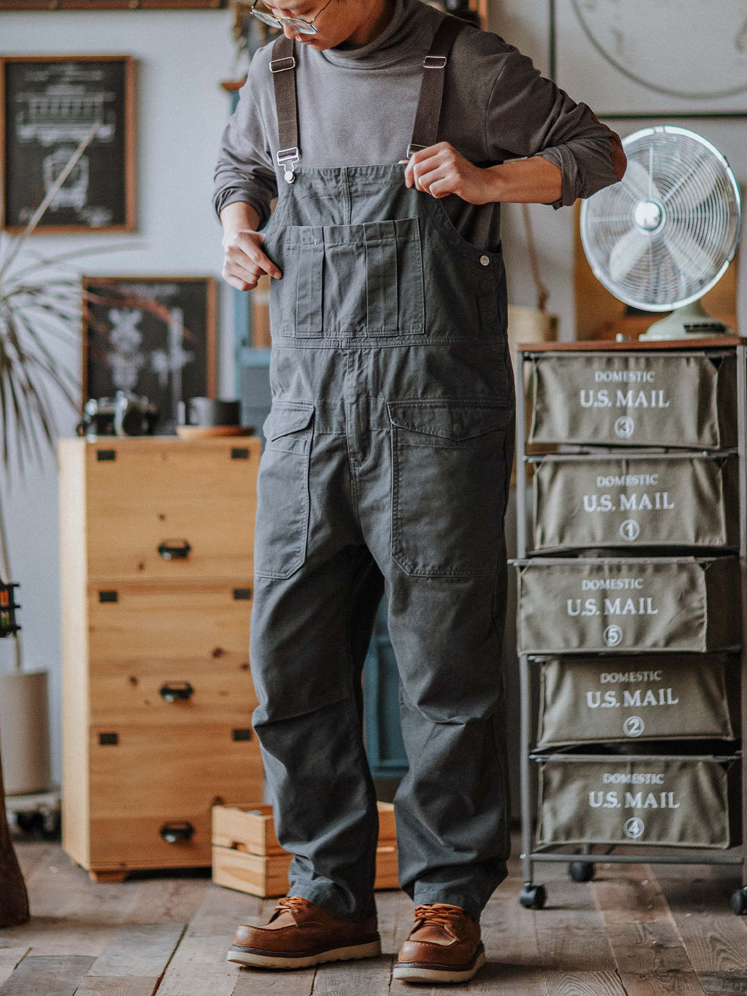 Latzhose Crafter mit Pattentaschen für Herren