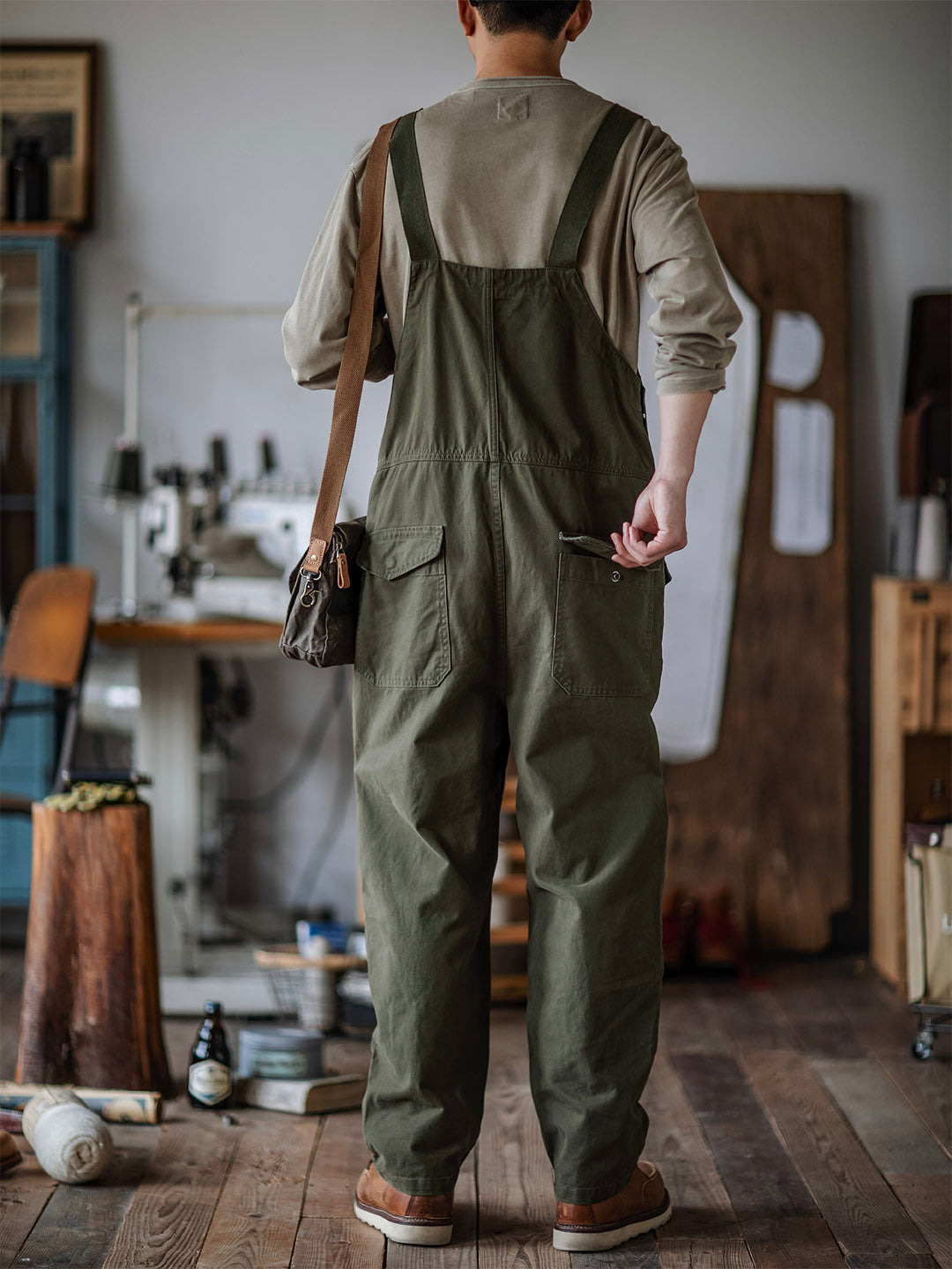 Latzhose Crafter mit Pattentaschen für Herren