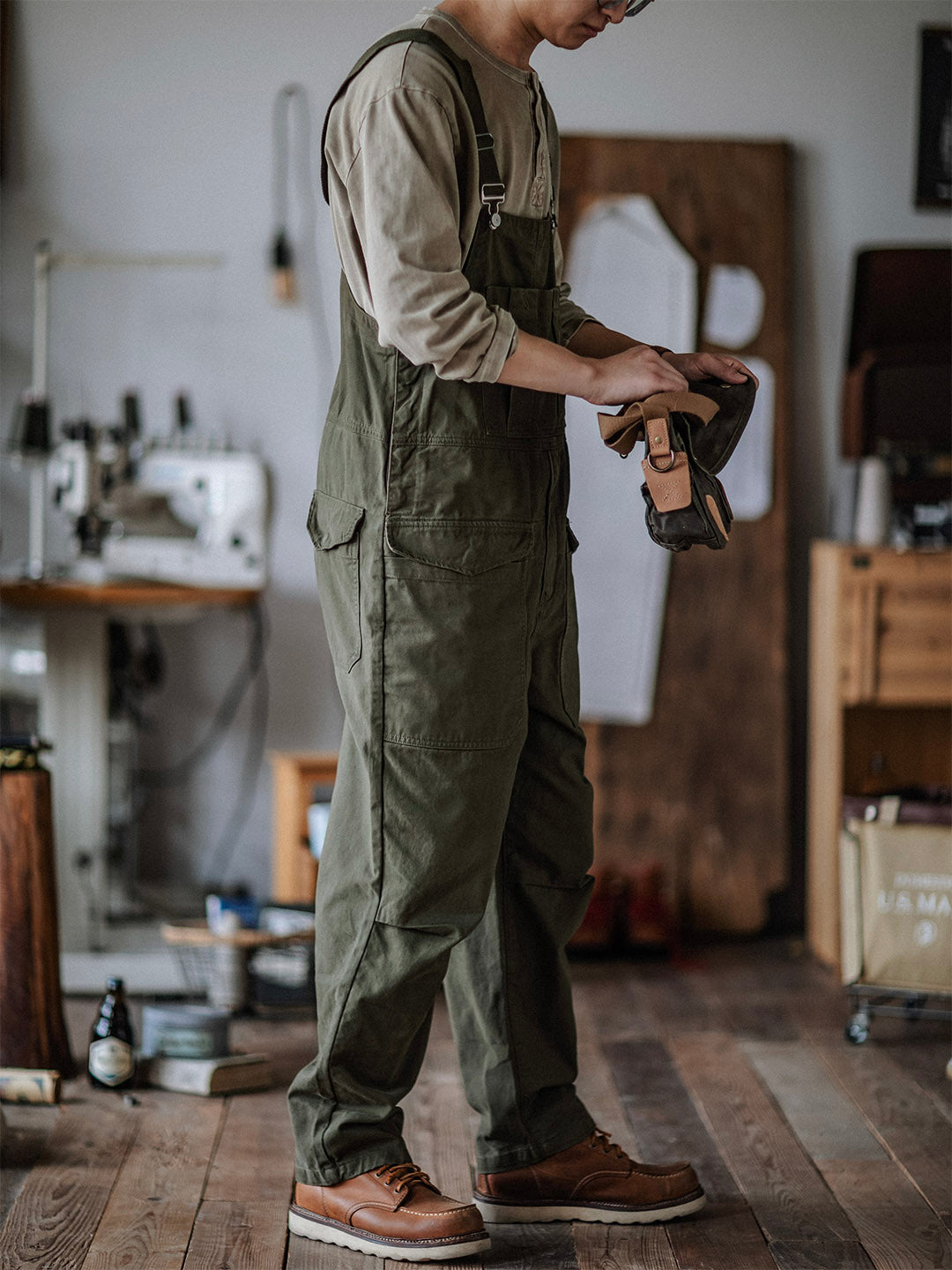 Latzhose Crafter mit Pattentaschen für Herren