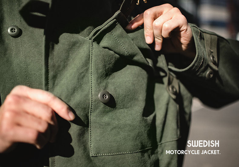 Schwedische Motorradjacke