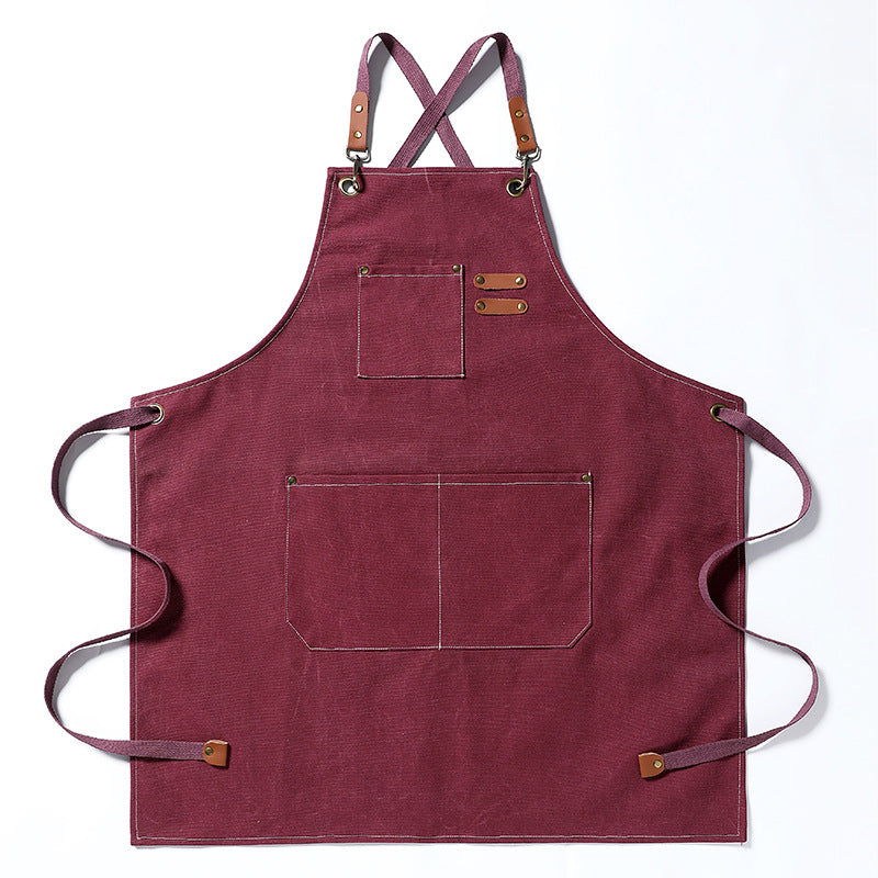 Tablier de travail en toile résistante aux taches
