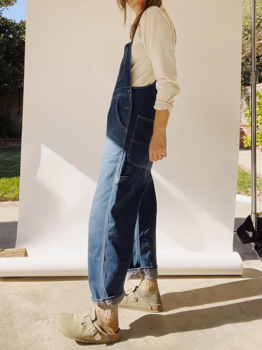 Salopette in denim da donna