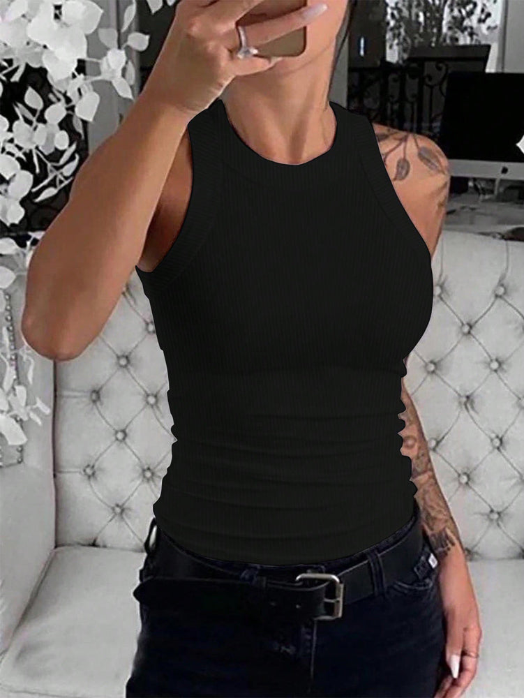 Damen Slim Fit Ripp-Tanktop