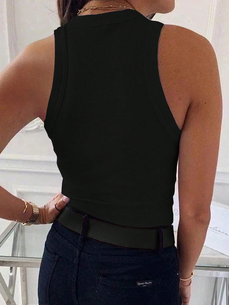 Damen Slim Fit Ripp-Tanktop