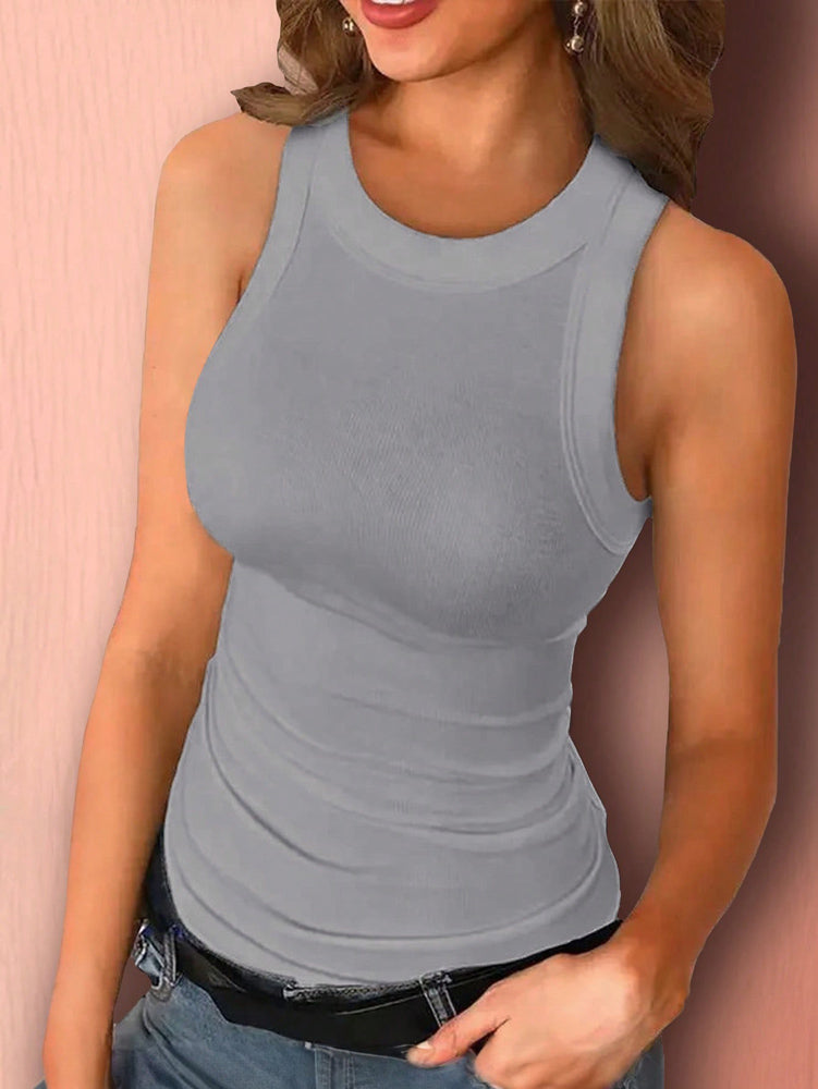 Damen Slim Fit Ripp-Tanktop
