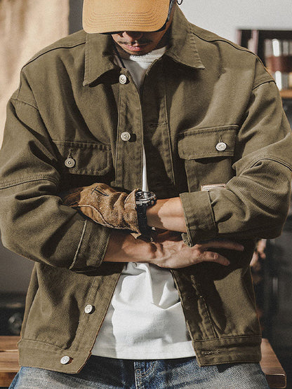 Amerikanische Cargojacke im Vintage-Stil für Herren