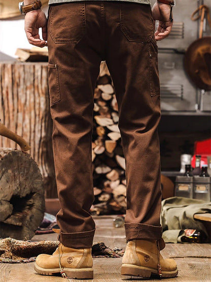 Pantalon utilitaire robuste pour homme, coupe droite