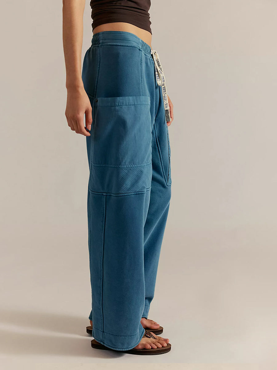Pantalon décontracté en maille à enfiler