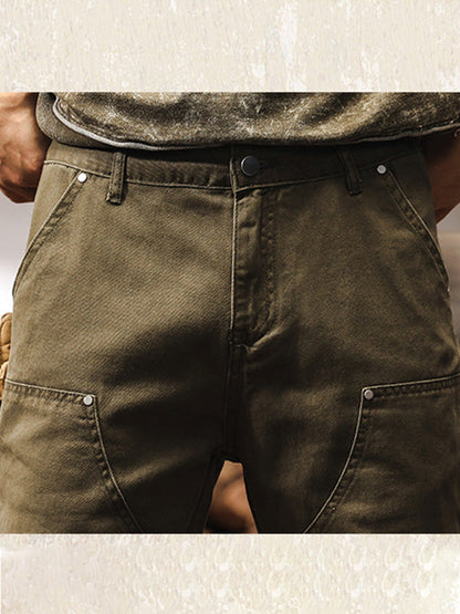 Pantalon utilitaire robuste pour homme, coupe droite