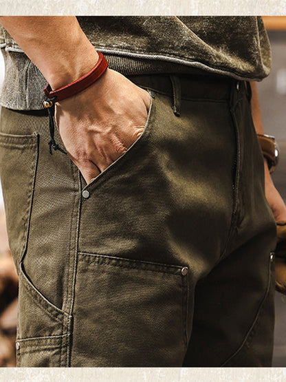 Pantalon utilitaire robuste pour homme, coupe droite