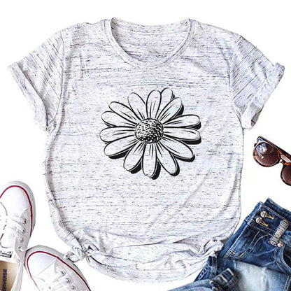 T-shirt Femme Motif Tournesol