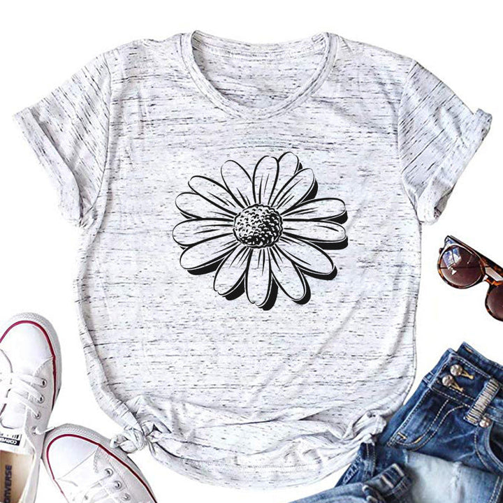 T-shirt Femme Motif Tournesol