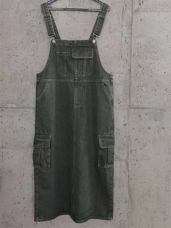 Abito in denim cargo ispirato al vintage