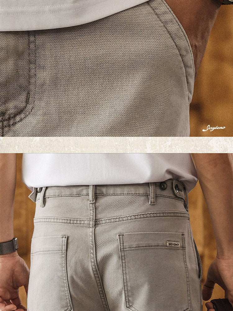 Herren Gerade Jeans, klassische Freizeithose mit bequemem Schnitt