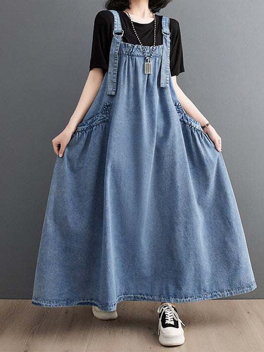 Damen-Jeanskleid mit lockerer Passform