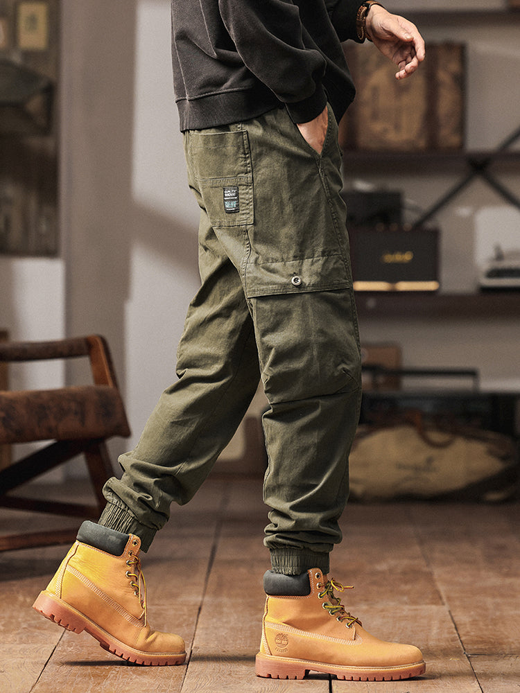 Herren-Jogginghose mit elastischem Bund und schmal zulaufendem Bein