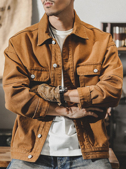 Amerikanische Cargojacke im Vintage-Stil für Herren