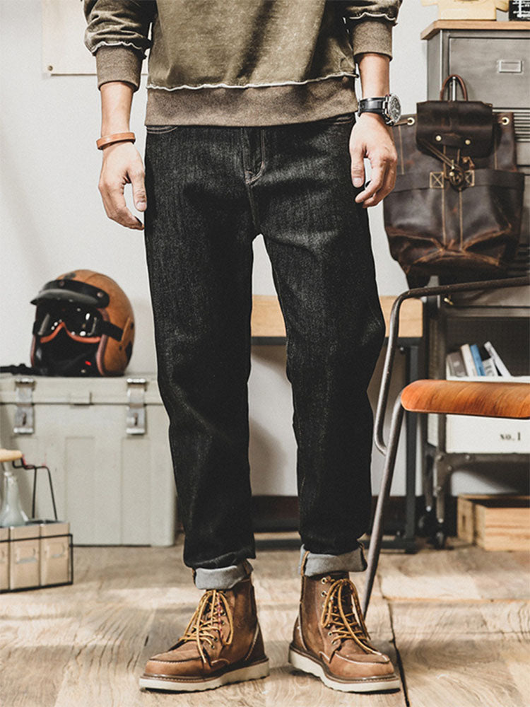 Jeans da uomo vintage a taglio tapered
