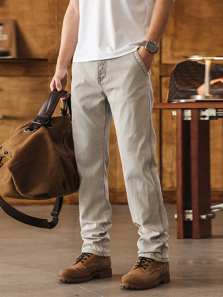 Herren Gerade Jeans, klassische Freizeithose mit bequemem Schnitt