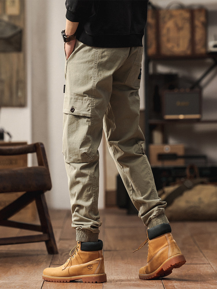 Herren-Jogginghose mit elastischem Bund und schmal zulaufendem Bein