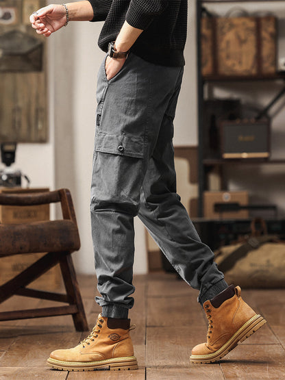 Herren-Jogginghose mit elastischem Bund und schmal zulaufendem Bein