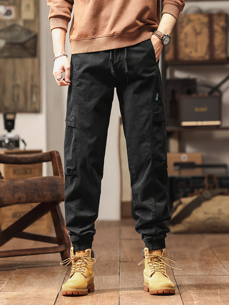 Herren-Jogginghose mit elastischem Bund und schmal zulaufendem Bein