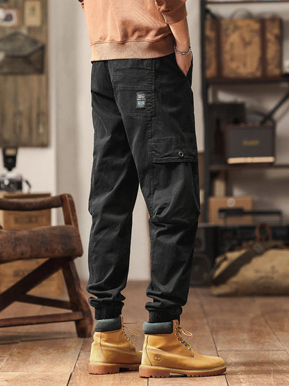Herren-Jogginghose mit elastischem Bund und schmal zulaufendem Bein