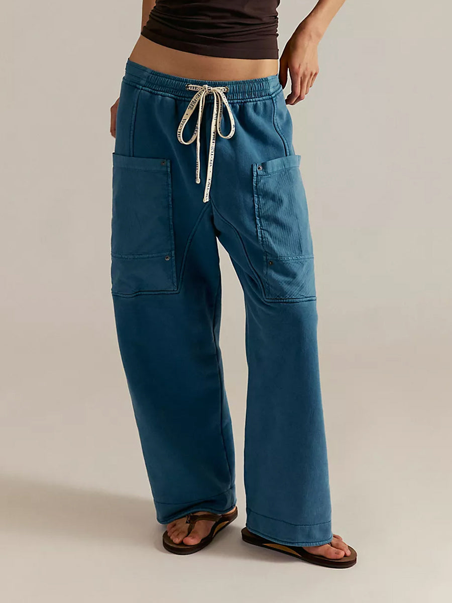 Pantalon décontracté en maille à enfiler