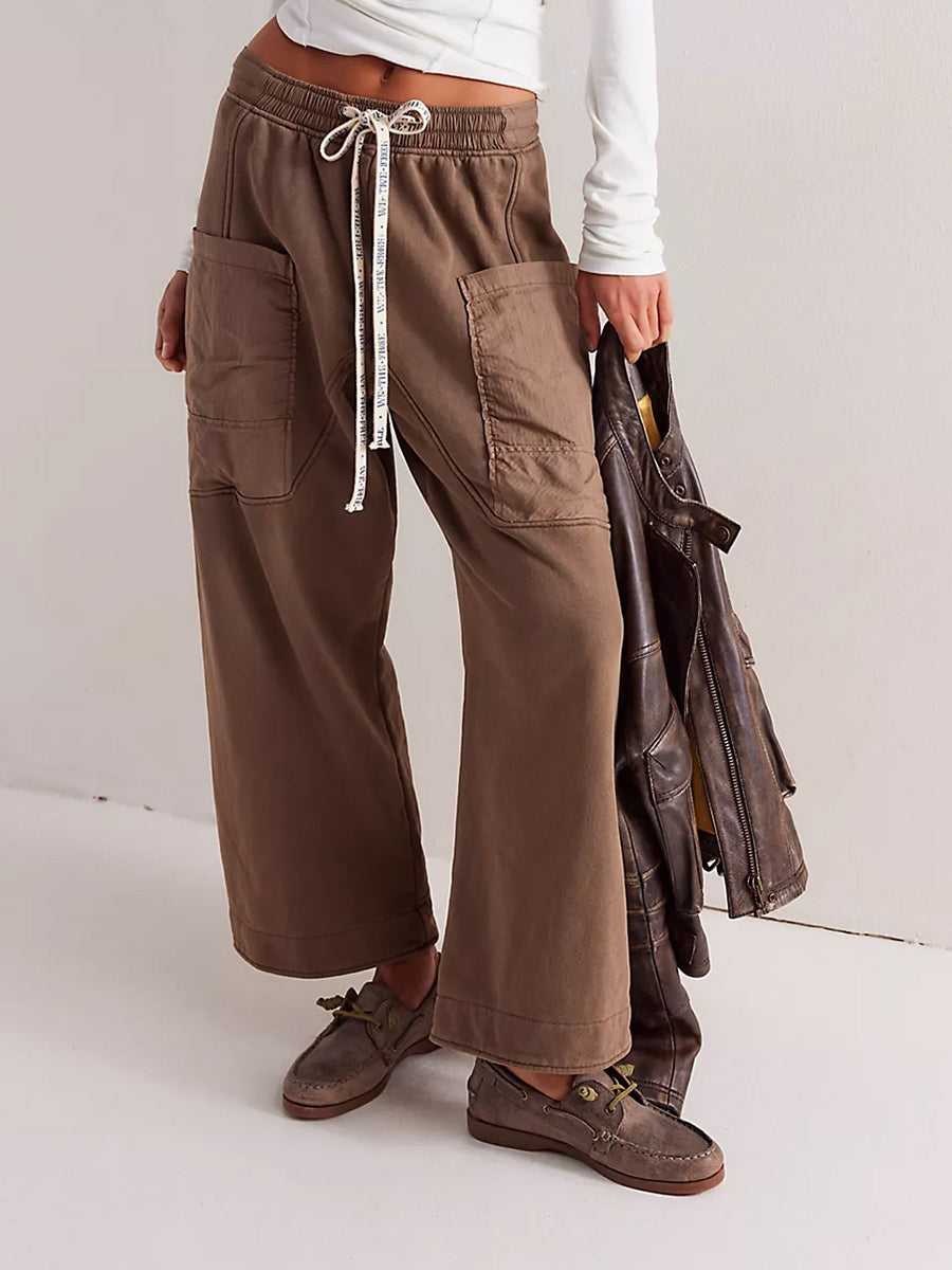 Pantalon décontracté en maille à enfiler