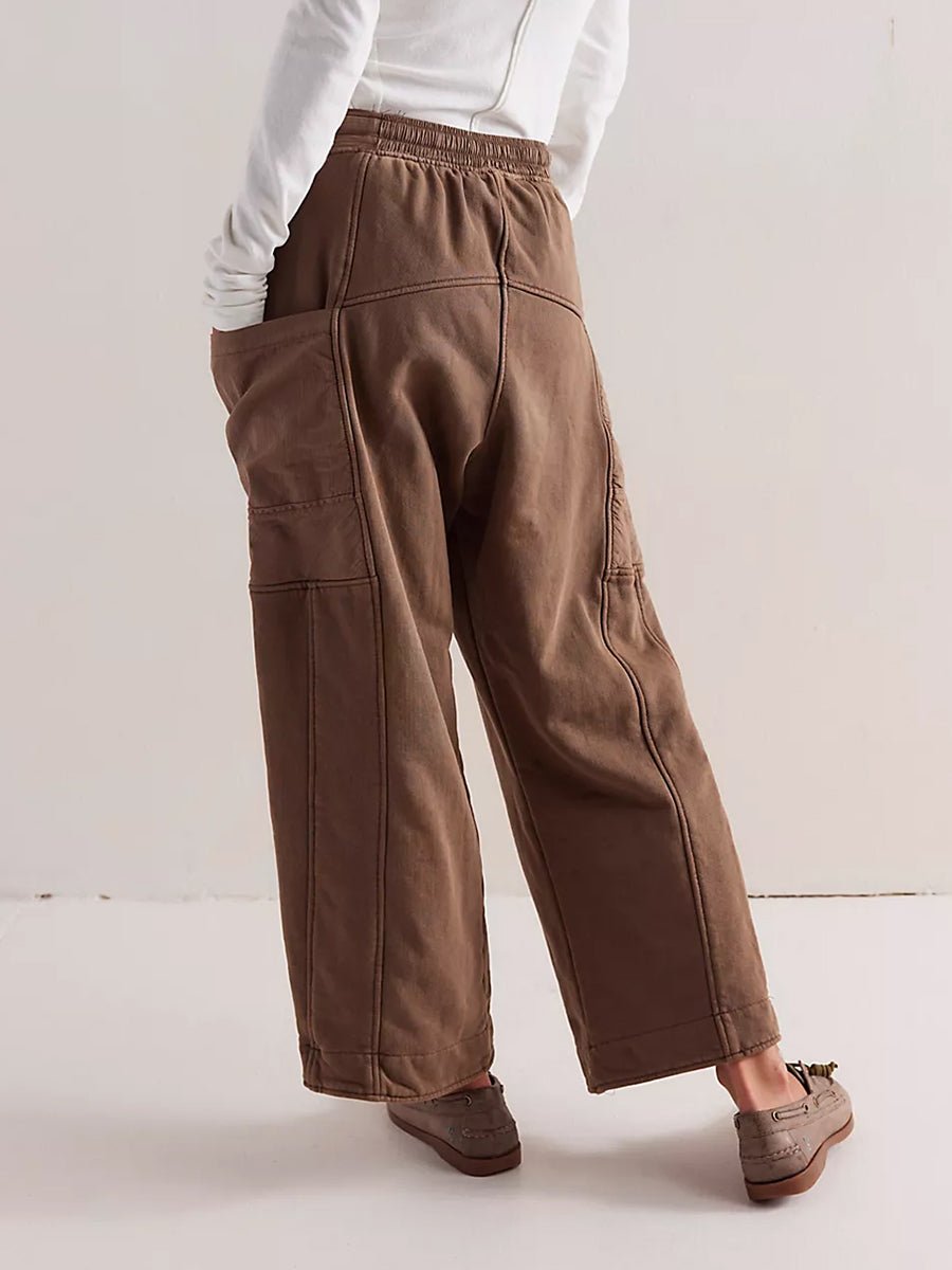 Pantalon décontracté en maille à enfiler