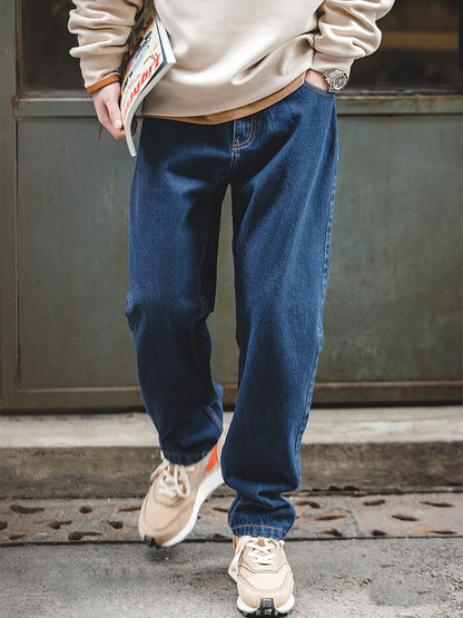 Herren Workwear‑Jeans Lockerer Straight‑Cut