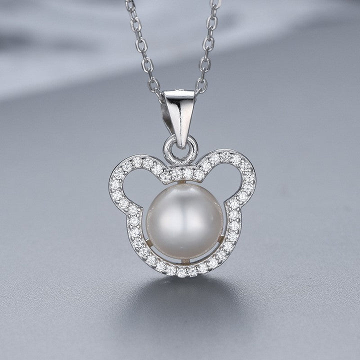 Collier avec pendentif perle en argent S925