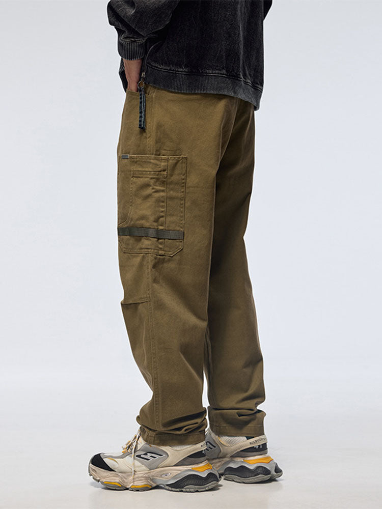 Herren Robuste Mehrtaschen Straight Cargohose