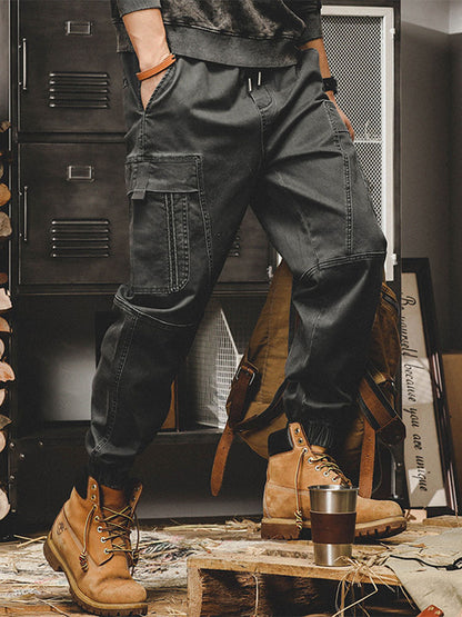 Herren Baumwoll Cargohose mit Stretch