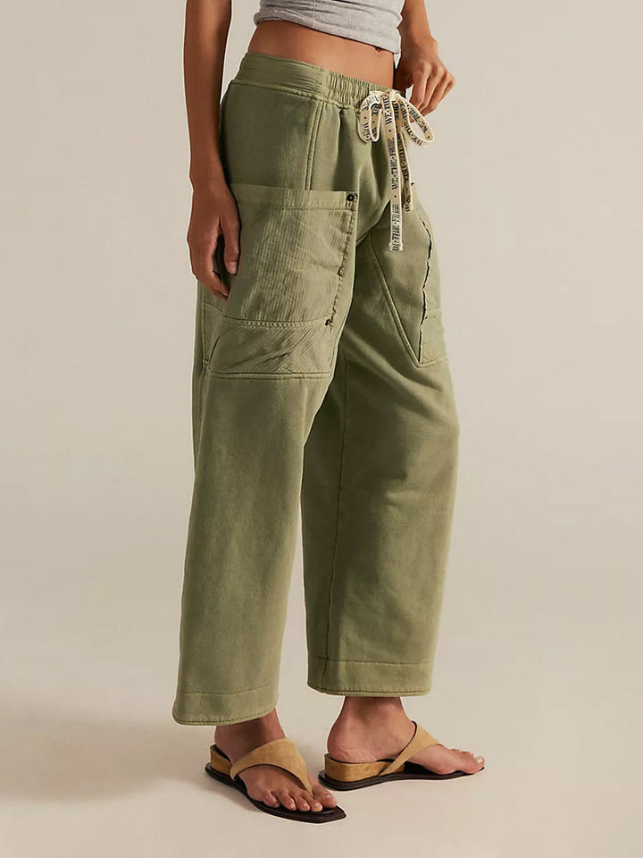Pantalon décontracté en maille à enfiler