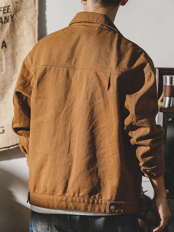 Giacca cargo da uomo in stile vintage americano