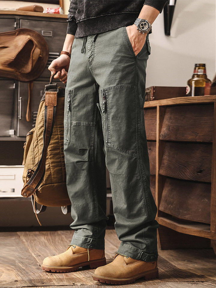 Herren Cargohose im Vintage-Stil, Weites Bein