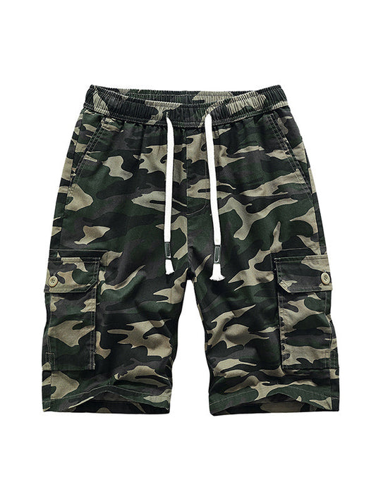 Pantaloncini cargo da uomo con coulisse