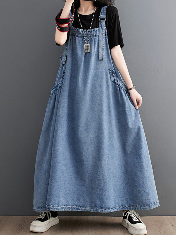Damen-Jeanskleid mit lockerer Passform